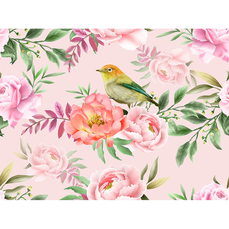 Ταπετσαρία χώρου με Floral with bird